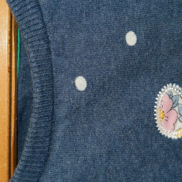Mini Boden Size 8-9 Years Winter Hedgehog Polka Dot Background Long Sleeve Top - Picture 5 of 12